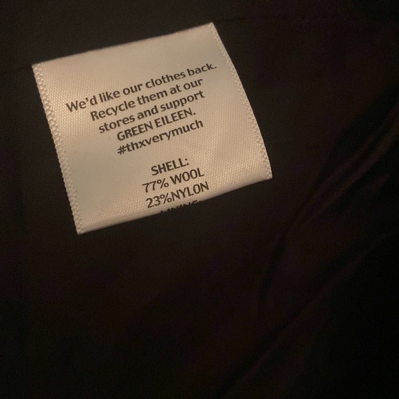 Eileen Fisher women’s wool blend open jacket - military style - small - gray - Picture 3 of 8